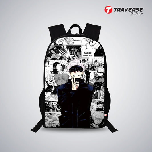 Traverse Anime school Bags, Jujutsu Kaisen, Infinity, Domain Expansion, Satoru Gojo, Sukuna