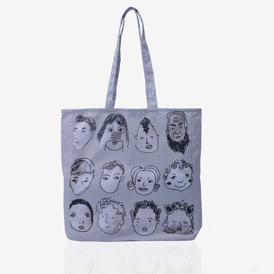 Traverse Canvas Printed Tote Bag for Women - Market Bag, Cute Tote Bag Aesthetic Purse, Handbag for Work, Book Bag, Accessories, Supplies, Office, School - 16x15 Inches