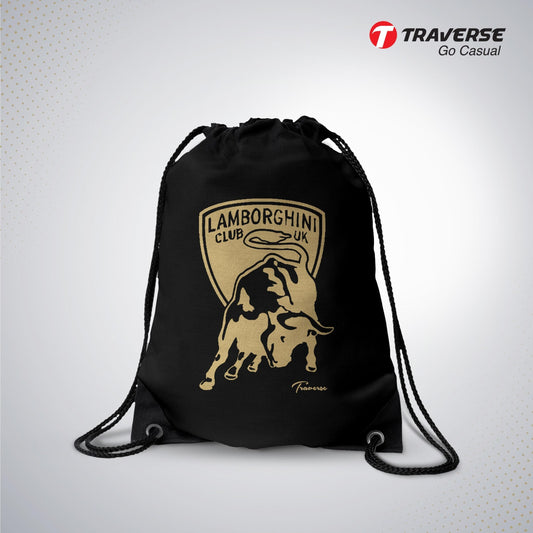 Black Drawstring Bag