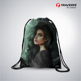 Girls Digitally Printed Drawstring Bag