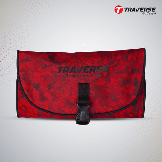 Traverse Hanging Toiletry Bag Organizer. Cosmetic Makeup Holder Pouch.