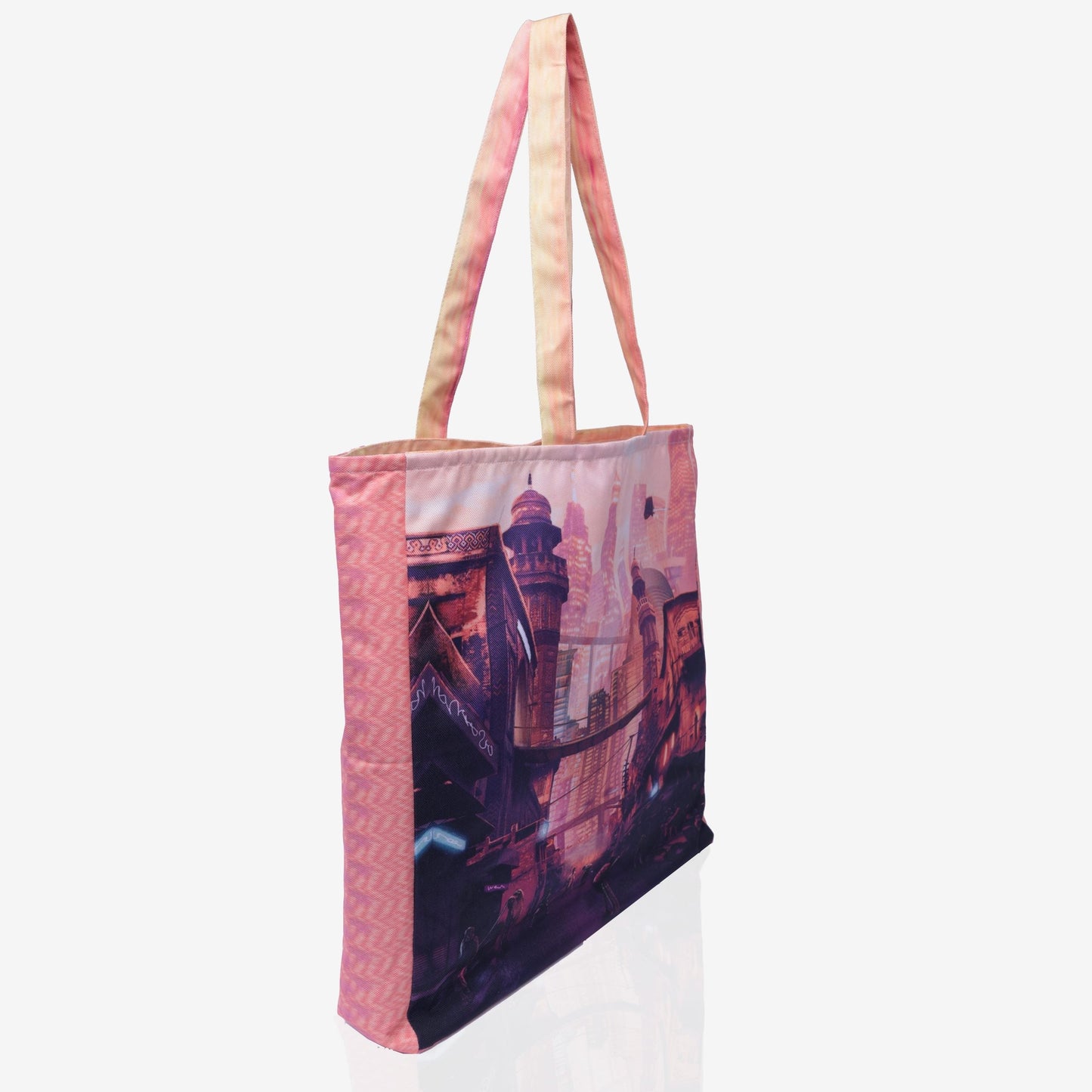 Traverse Canvas Printed Tote Bag for Women by TRAVERSE- Market Bag, Cute Tote Bag Aesthetic Purse, Handbag for Work, Book Bag, Accessories, Supplies, Office, School - 16x15 Inches