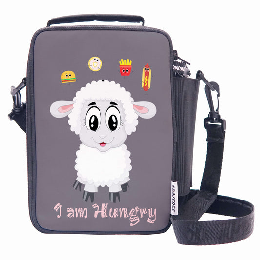 Lunch Bag with option to carry water bottle- Digitally printed and manufactured by Traverse