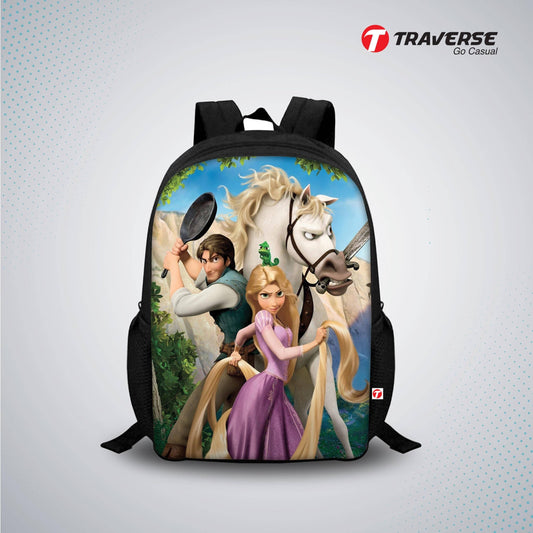 Kids Bag - Tangled Digital Printed Backpack for Class 1 to 3