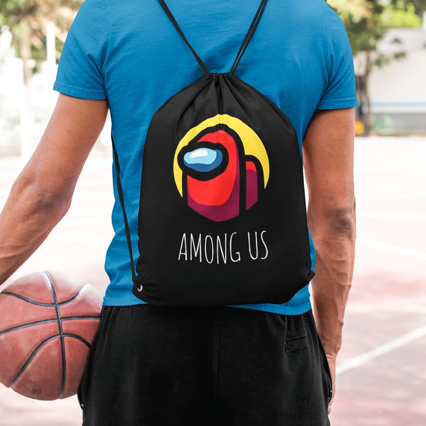Among Us Drawstring Bag ( Digital Printed On Cloth )