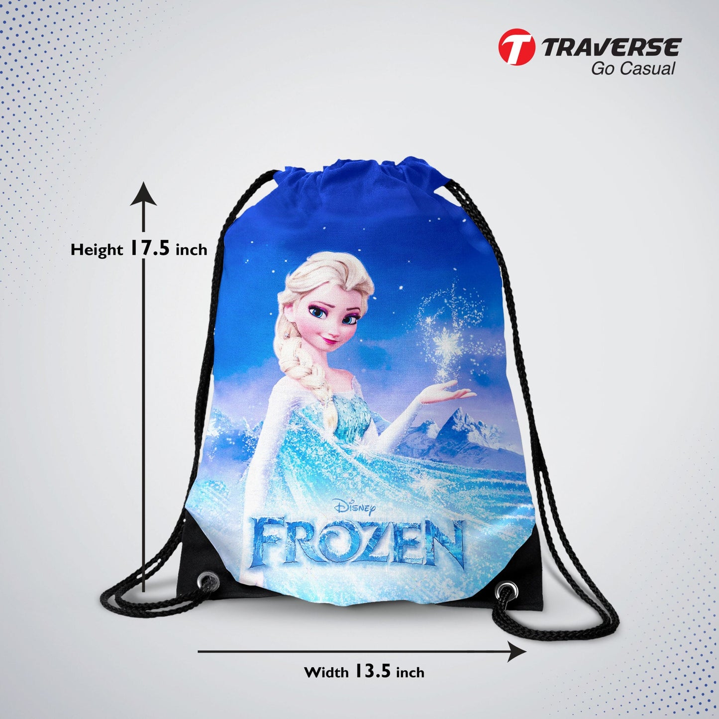 Frozen Drawstring Bag ( Digital Printed On Cloth )