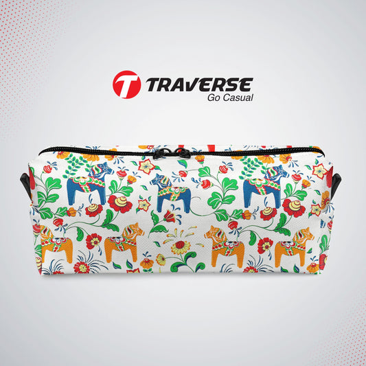 Printed Box Pencil Case- Digitally priinted on fabric by Traverse
