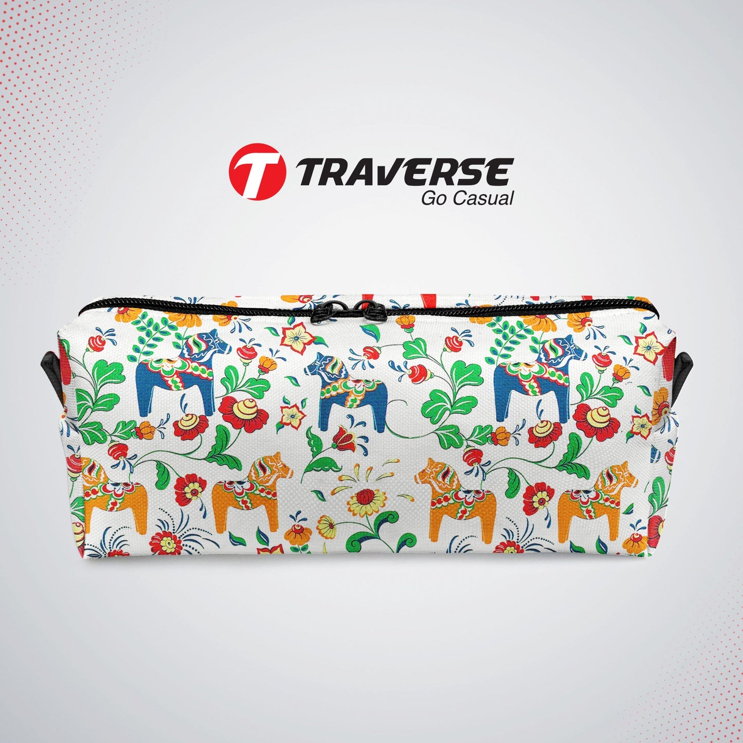 Printed Box Pencil Case- Digitally priinted on fabric by Traverse