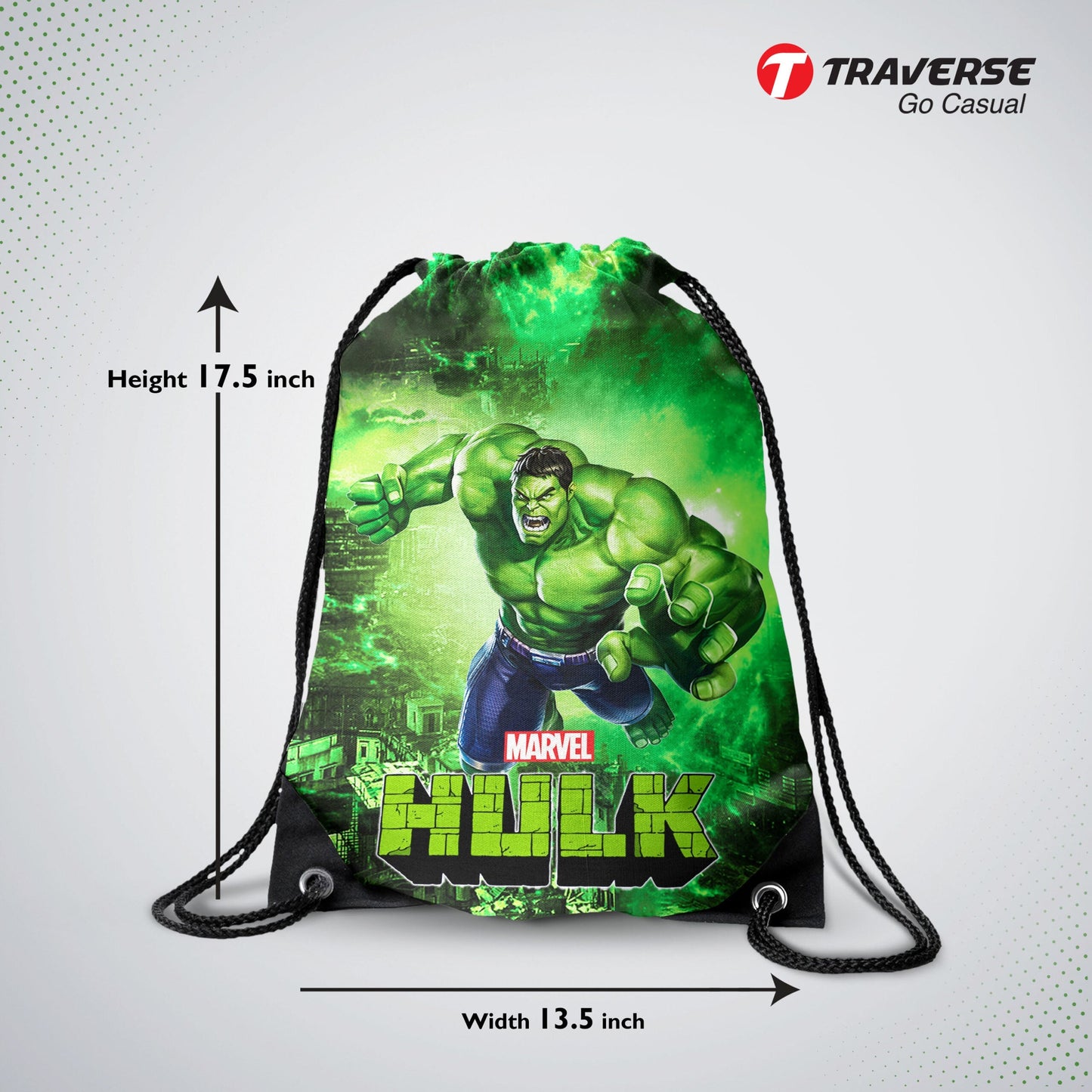 Hulk Marvel Drawstring Bag ( Digital Printed On Cloth )
