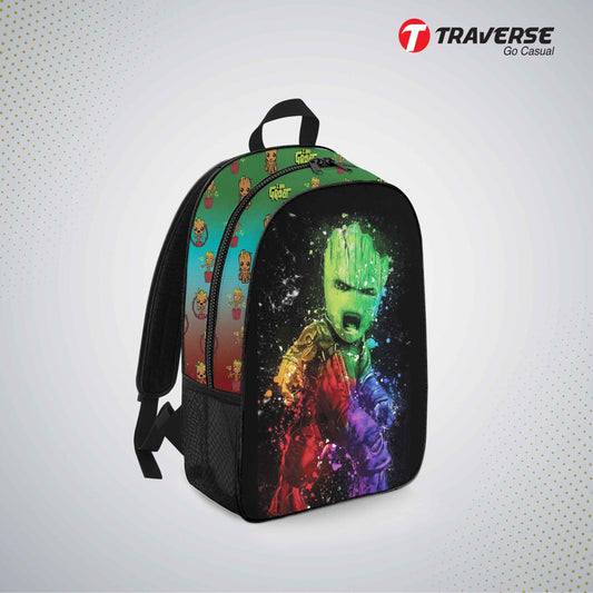 Kids Bag- Baby Groot , Backpack for Kindergarten (KG), Pre-school classes. Allover printed