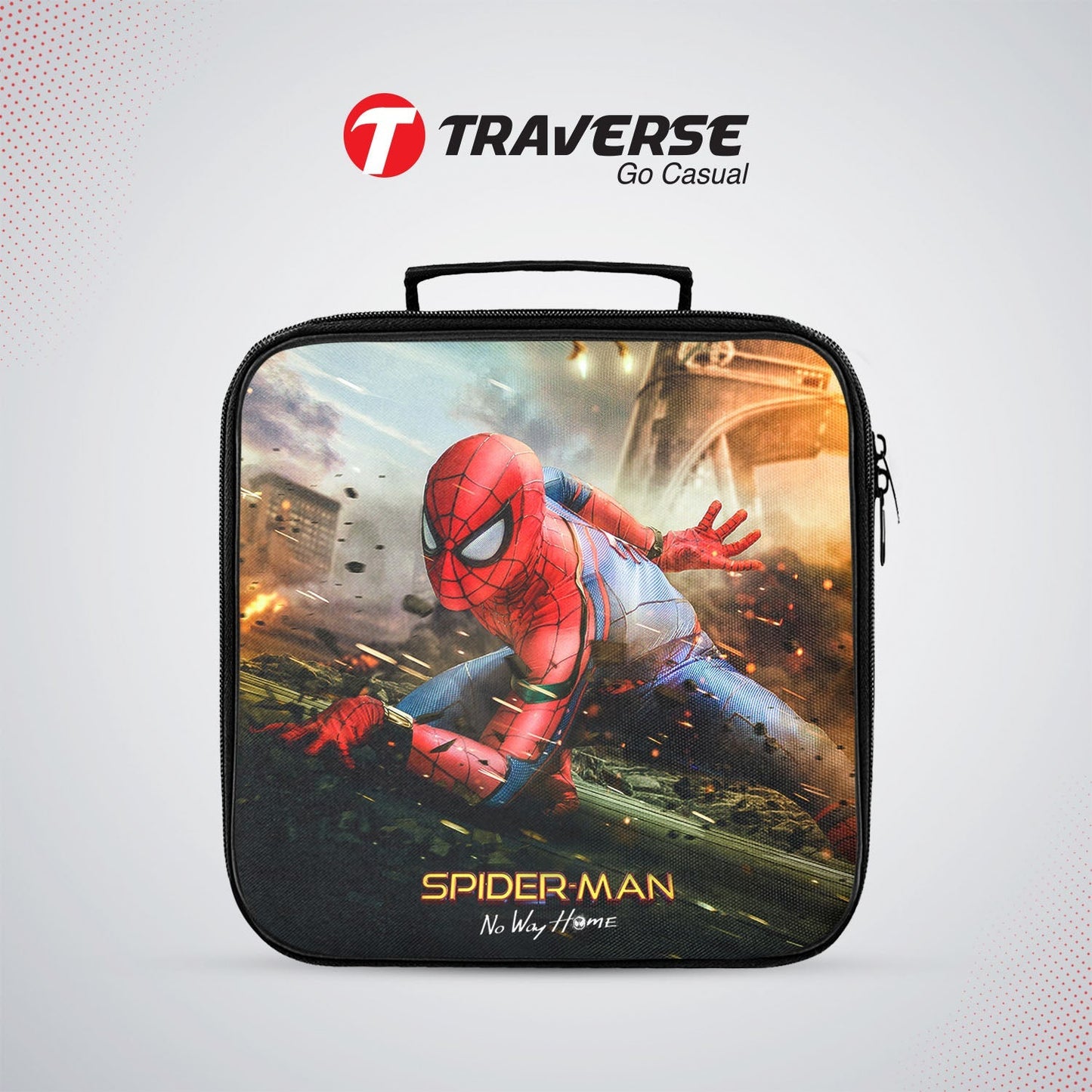 Spiderman No Way Home Sandwich/Lunch box for kids (Digitally printed on Cloth) by Traverse