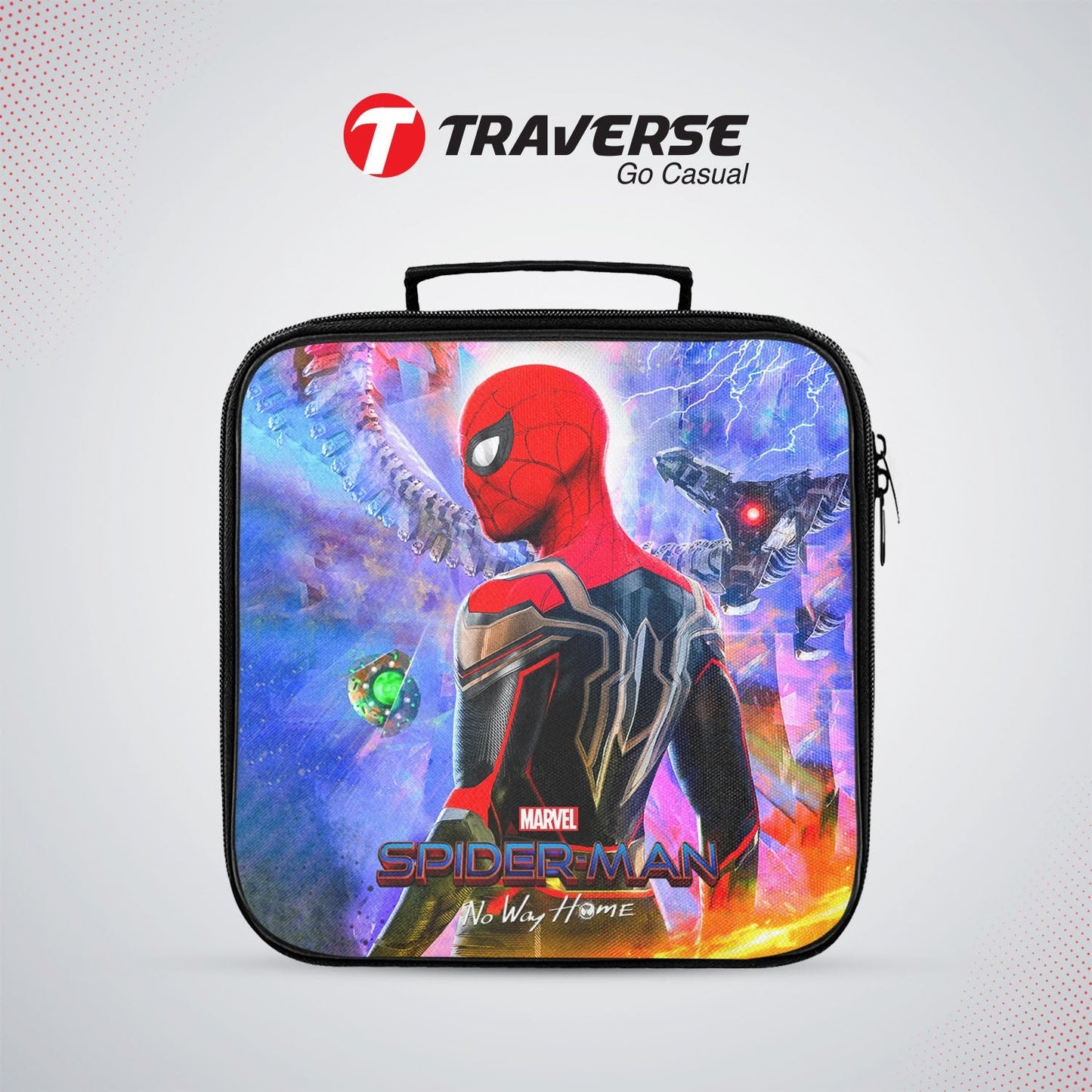 Spiderman No Way Home Sandwich/Lunch box for kids (Digitally printed on Cloth) by Traverse