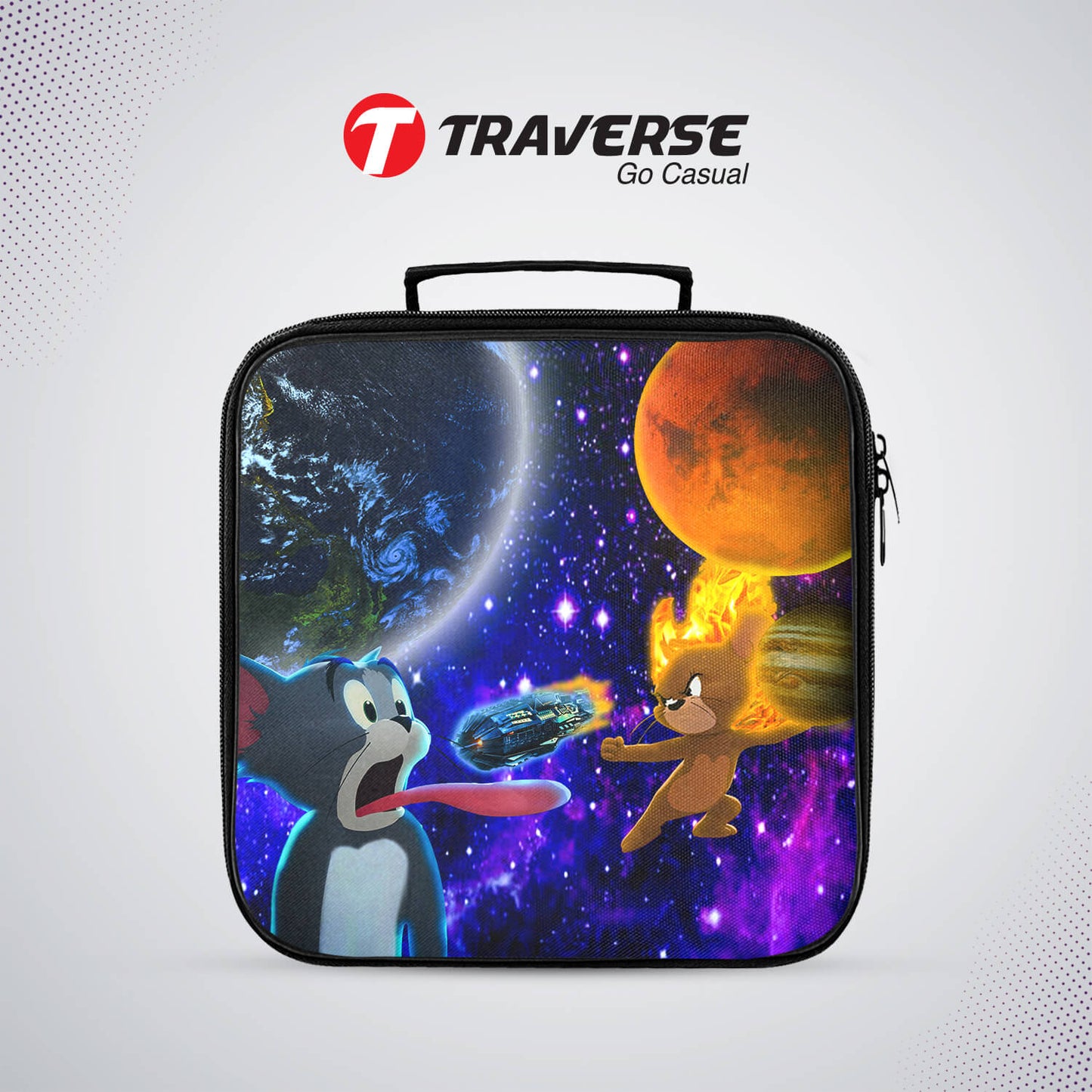 Tom And Jerry Sandwich/Lunch box for kids (Digitally printed on Cloth) by Traverse (Copy)