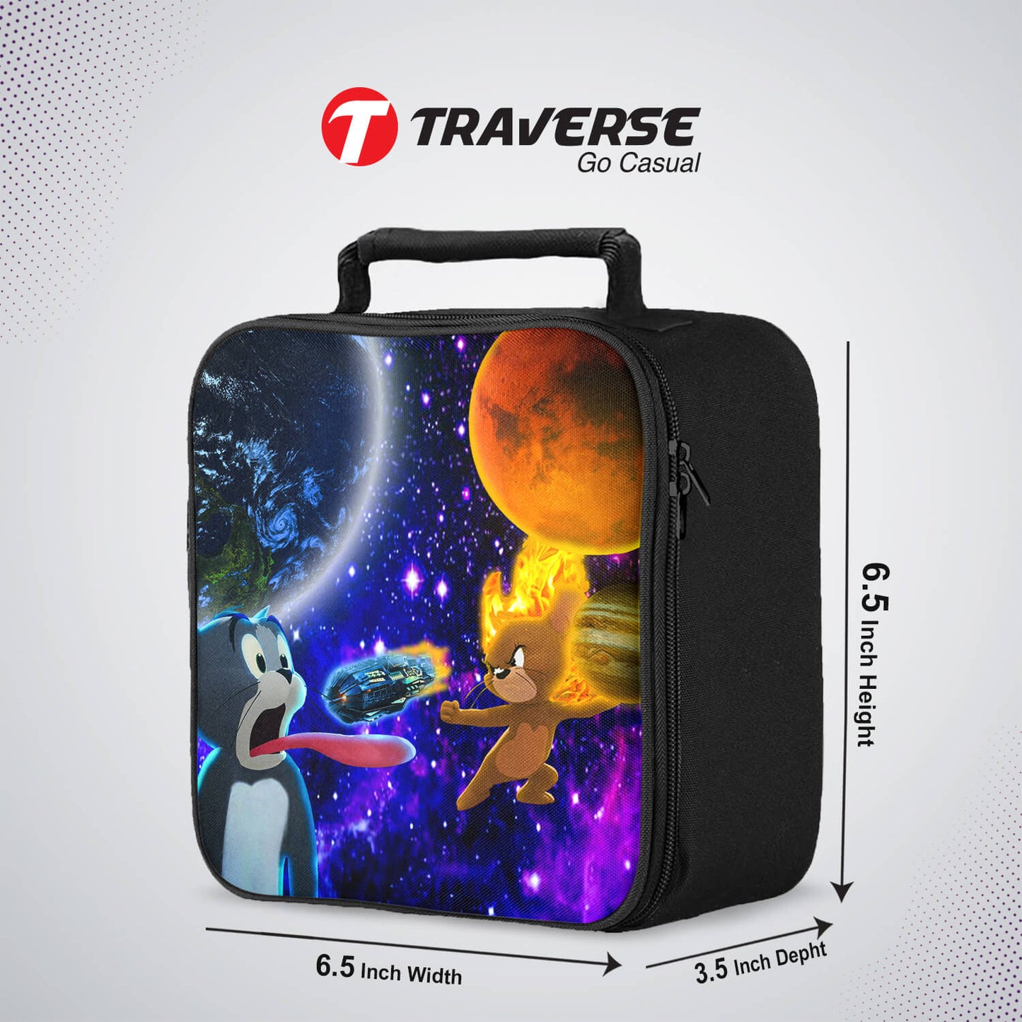 Tom And Jerry Sandwich/Lunch box for kids (Digitally printed on Cloth) by Traverse (Copy)