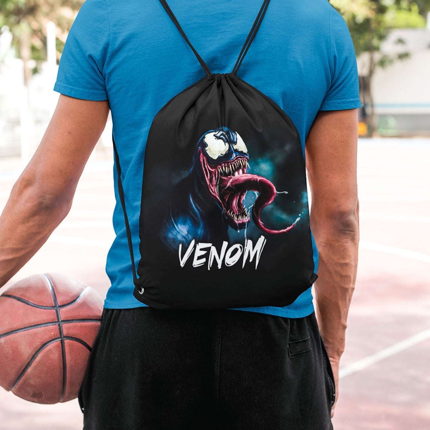 Venom Drawstring Bag ( Digital Printed On Cloth )
