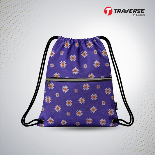 Traverse sunflower zipper drawstring