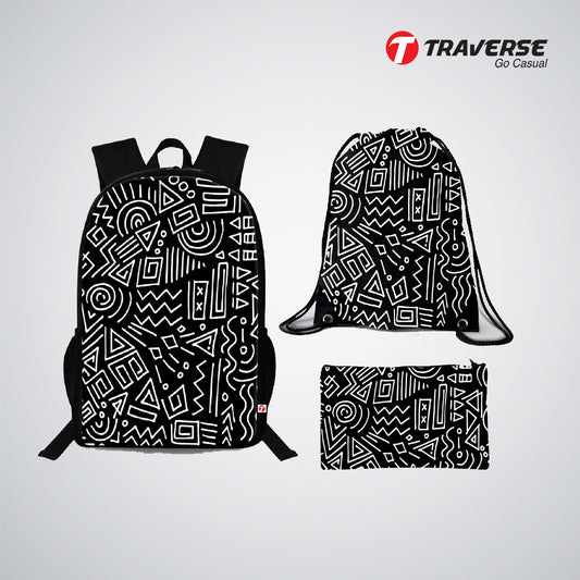 Traverse black and white graffiti bundle