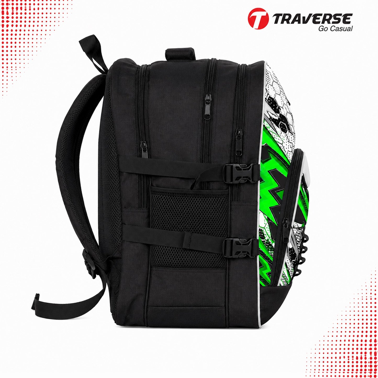 Traverse 3 zipper backpack