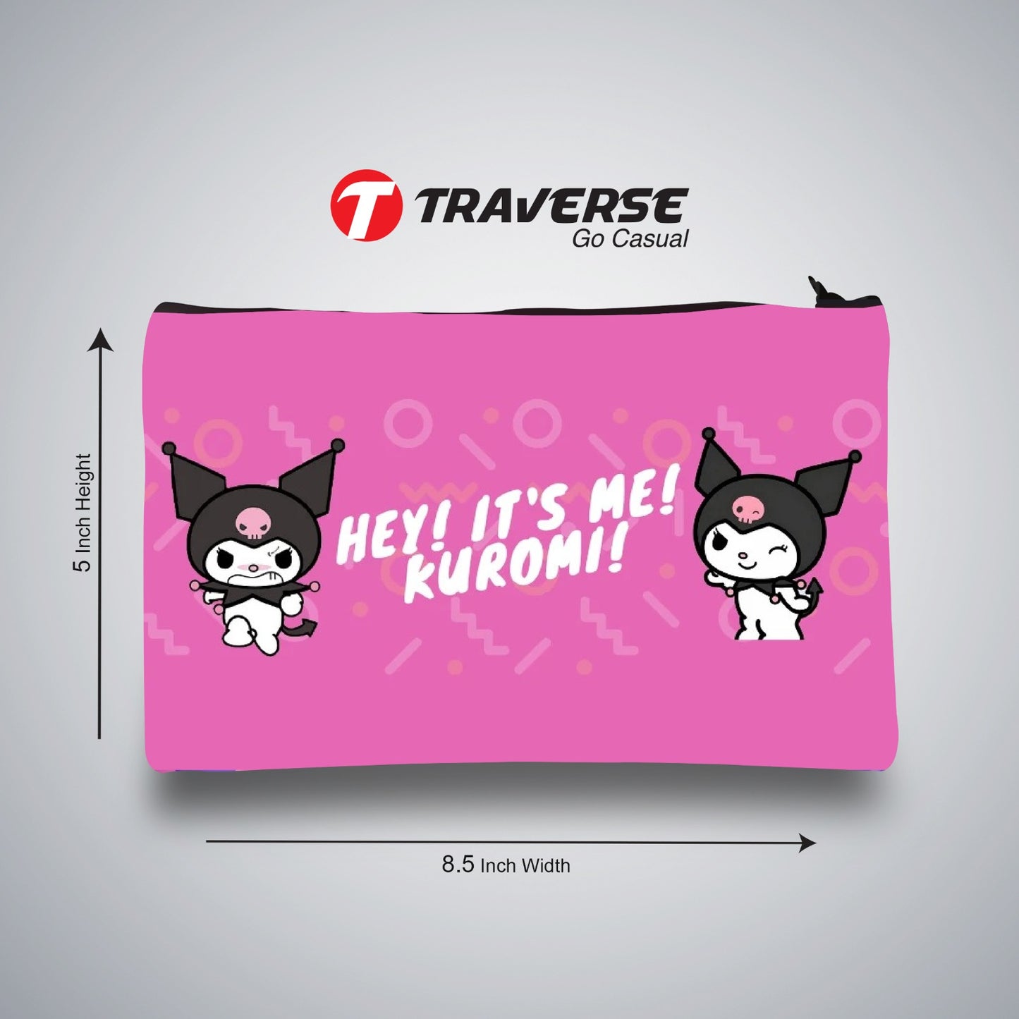 Traverse kuromi pencil pouch purple