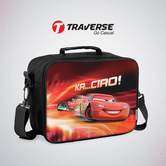 Cars 95 Lunch box for kids (Digitally printed on Cloth) by Traverse