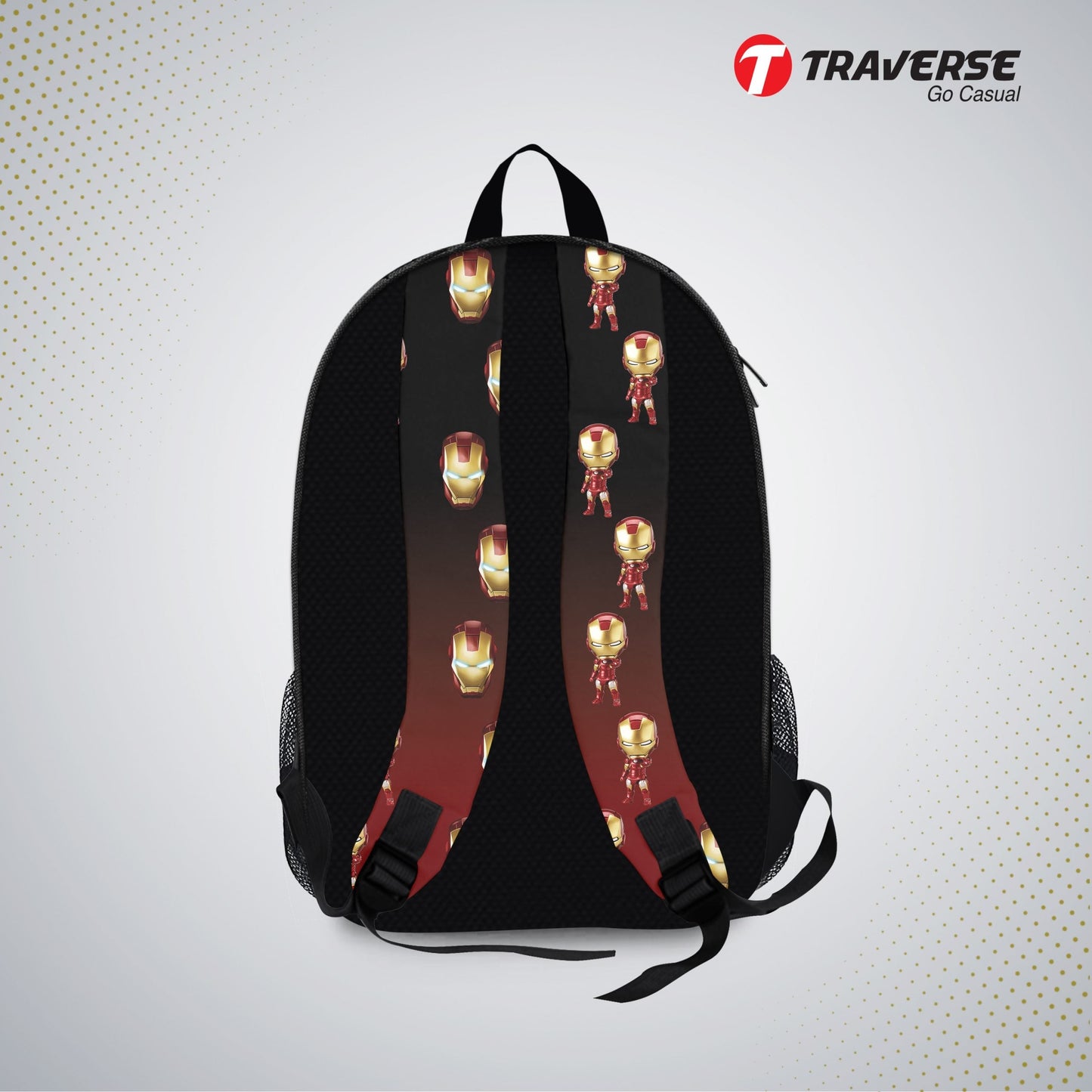 Kids Bag- Iron Man , Backpack for Kindergarten (KG), Pre-school classes. Allover printed
