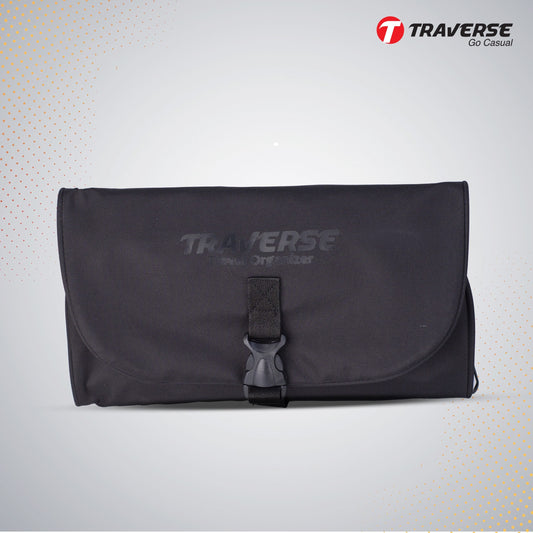Traverse Hanging Toiletry Bag Organizer. Cosmetic Makeup Holder Pouch.