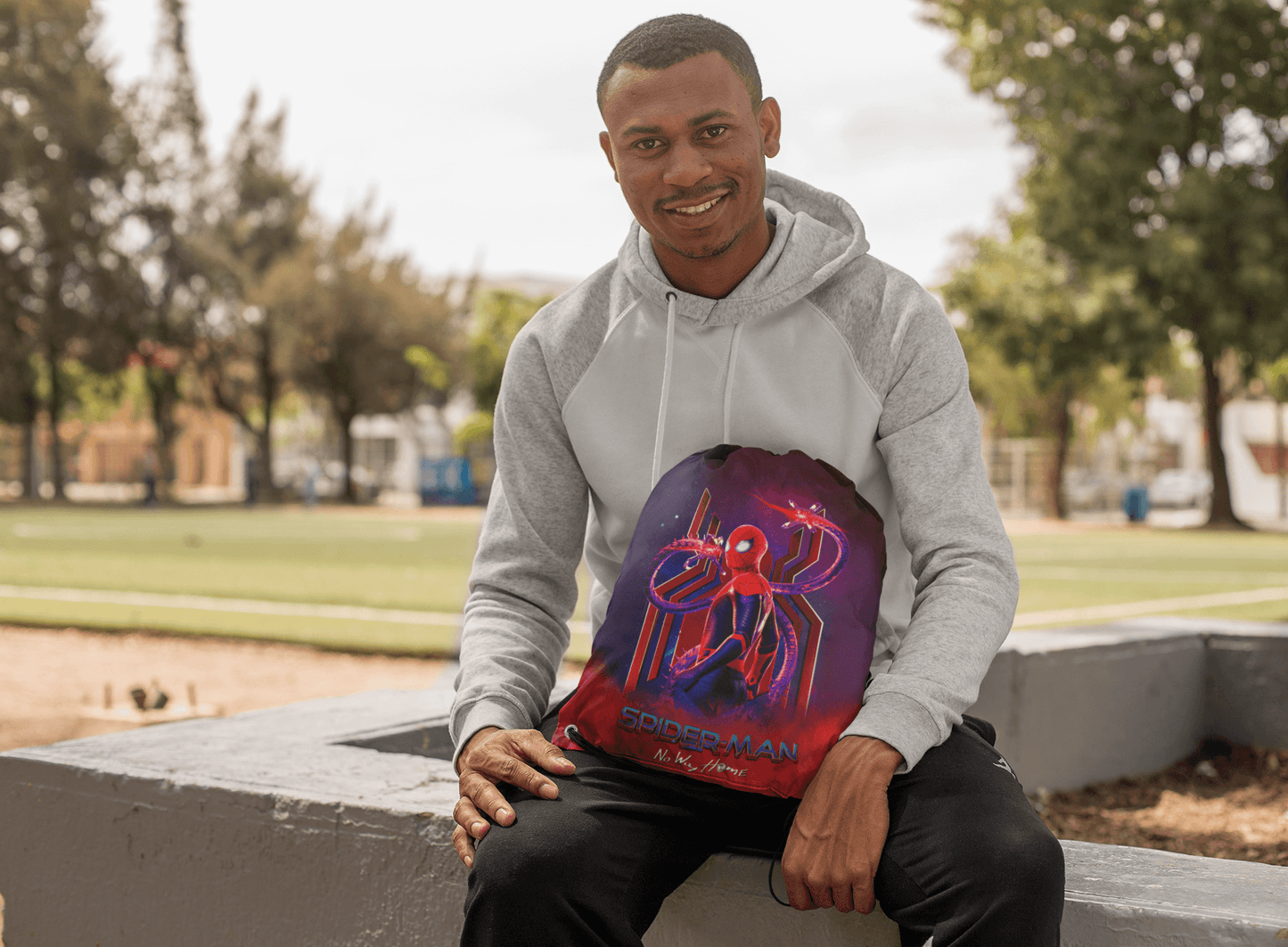 Spiderman No Way Home Digitally Printed Drawstring Bag