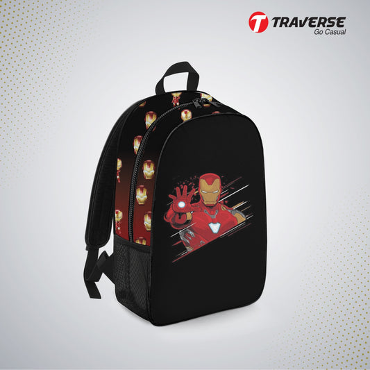 Kids Bag- Iron Man , Backpack for Kindergarten (KG), Pre-school classes. Allover printed