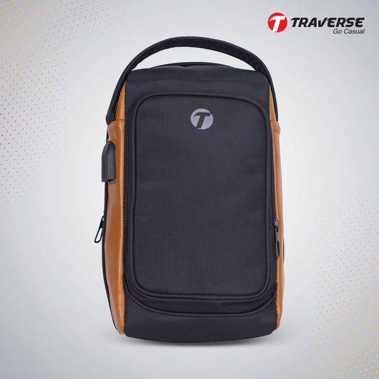 Men’s Multifunction USB Shoulder Bag Travel Crossbody Messenger Bags Chest Bags Messenger Pack