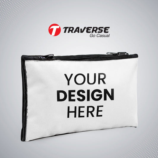 Customized Dual compartment BTS pencil pouch. Printed on Fabric with both sides covered