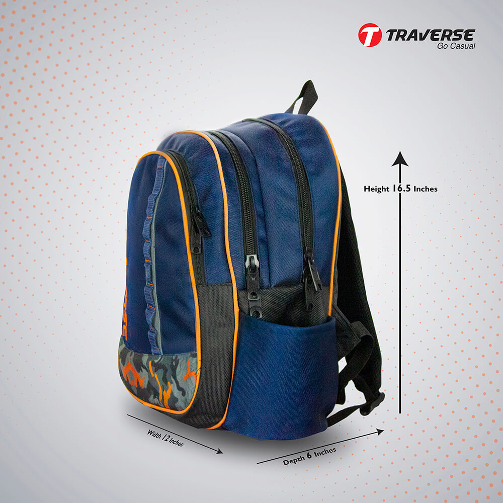 Traverse 2 Zipper Schools Backpack - Suitable for 1 to 3 Class