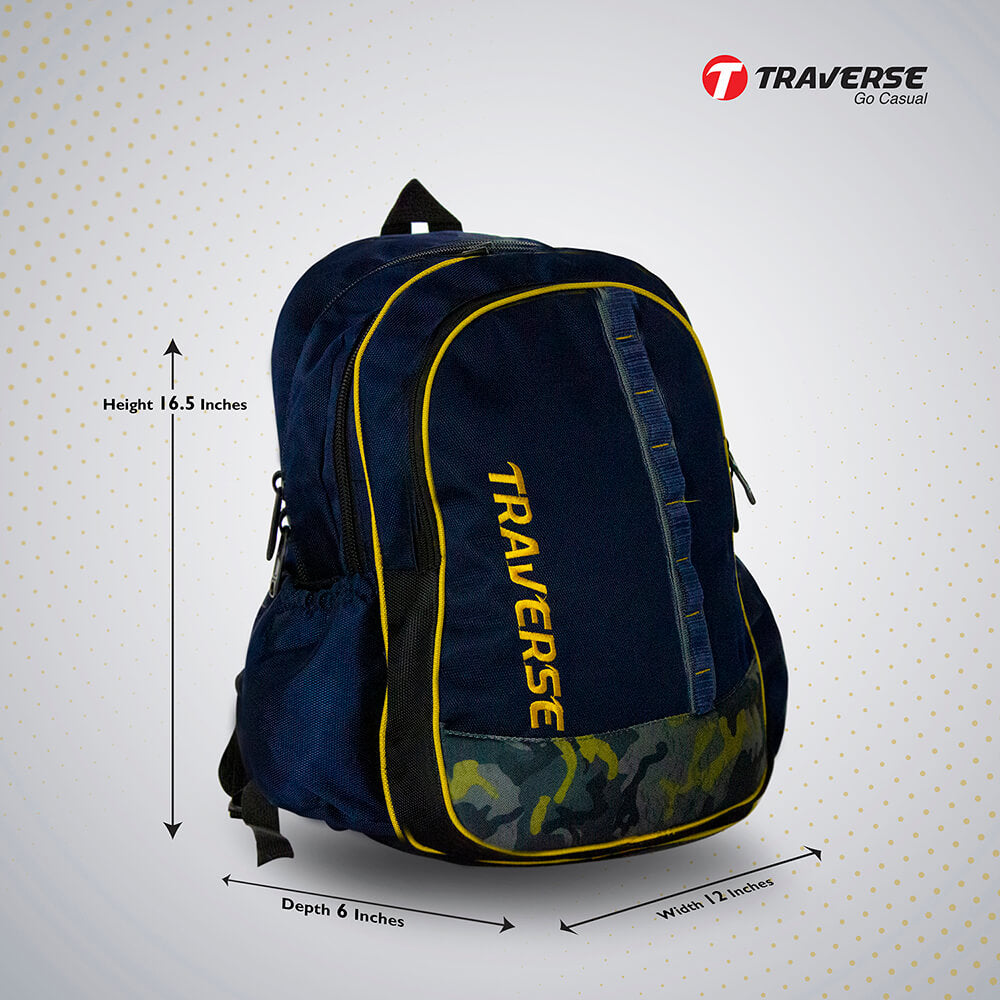 Traverse 2 Zipper Schools Backpack - Suitable for 1 to 3 Class