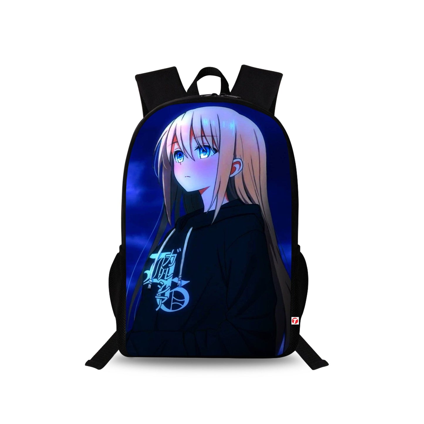 Traverse Anime Girl Bags For Boys & Girls. Digitally printed on Fabric with latest technology. Dual Compartment large backpack