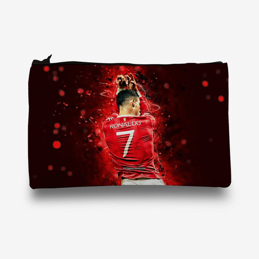 Traverse Ronaldo pencil pouch for boys & girls. Digitally printed on Fabric with both sides printed