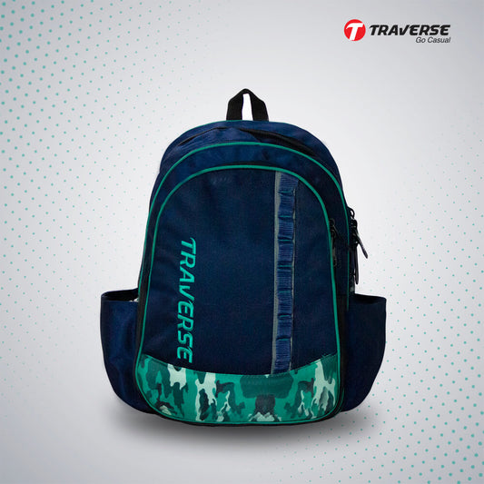 Traverse 2 Zipper  Schools Backpack - Suitable for 1 to 3 Class