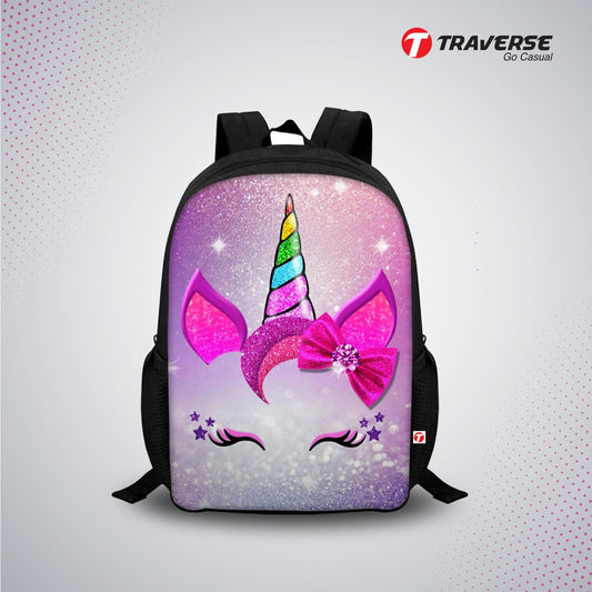 Unicorn Digital Printed Backpack for Class 1 to 3