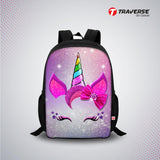 Unicorn Digital Printed Backpack for Class 1 to 3