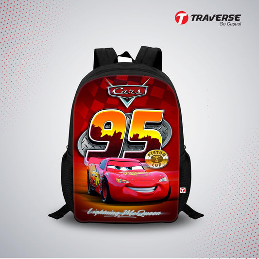 Kids Bag- Cars (Digital Printed Backpack for Class 1 to 3)