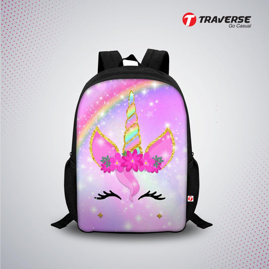 Unicorn Digital Printed Backpack for Class 1 to 3