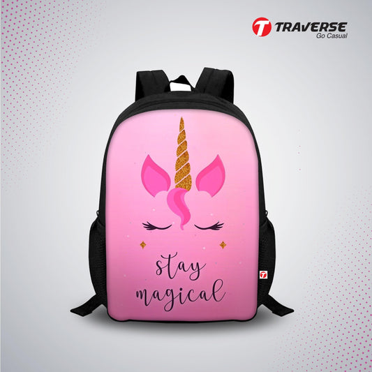 Unicorn Digital Printed Backpack for Class 1 to 3