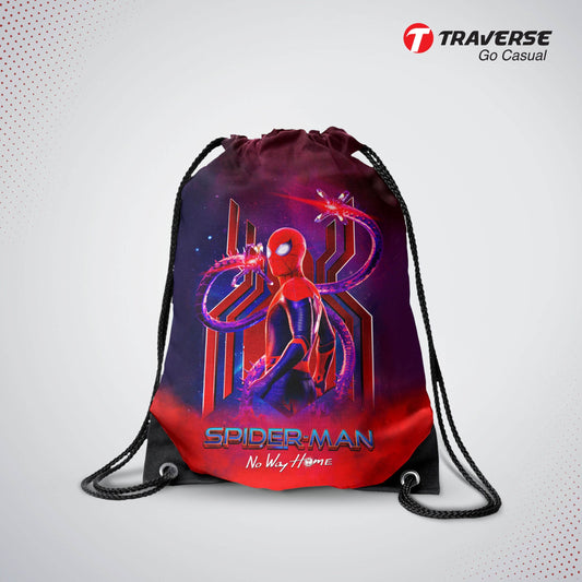 Spiderman No Way Home Digitally Printed Drawstring Bag