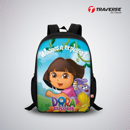 Dora the Explorer Digital Printed Backpack for Class 1 to 3