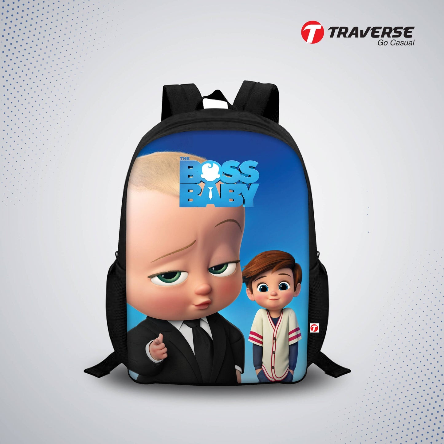 Baby Boss Digital Printed Backpack for Class 1 to 3
