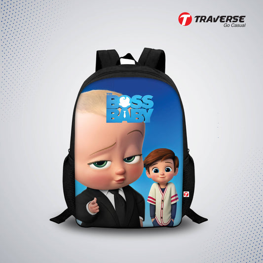 Baby Boss Digital Printed Backpack for Class 1 to 3