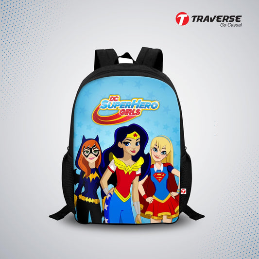 Supergirl Digital Printed Backpack for Class 1 to 3