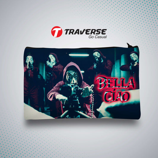 Money Heist Pencil Pouch (Digitally printed on Cloth)