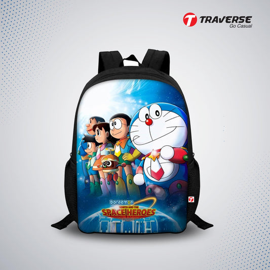 Doraemon Digital Printed Backpack for Class 1 to 3