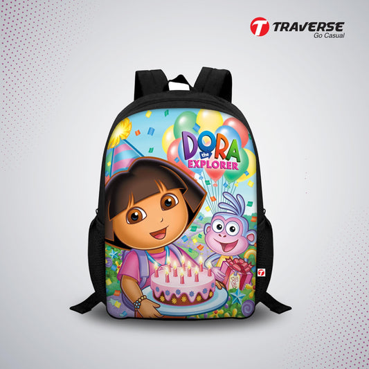 Dora the Explorer Digital Printed Backpack for Class 1 to 3
