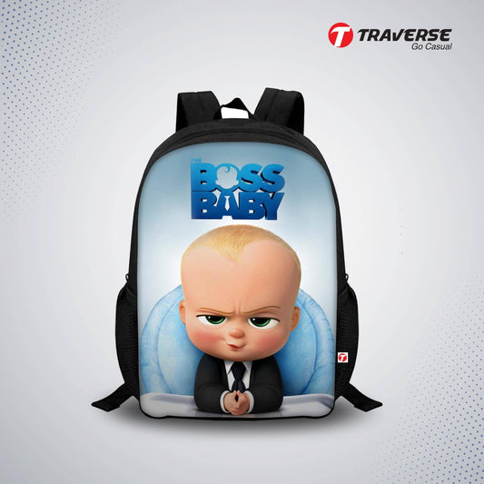 Baby Boss Digital Printed Backpack for Class 1 to 3
