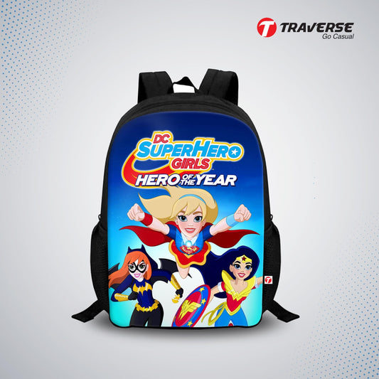 Supergirl Digital Printed Backpack for Class 1 to 3